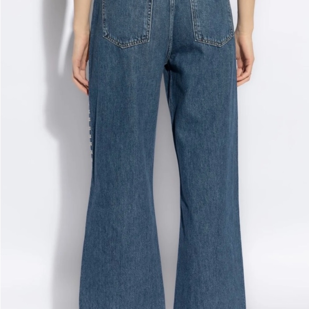 Blue Embellished Jeans by Blank NYC - Picture 3 of 6